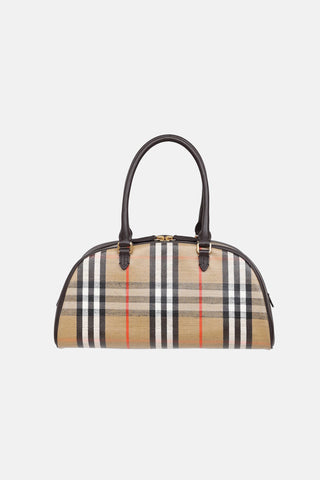 Burberry Highlands Coated Jacquard Tote Bag