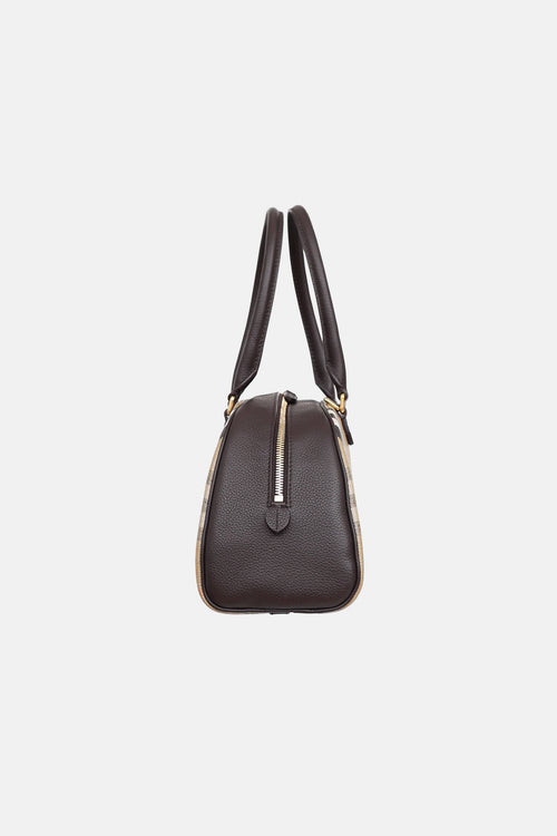 Burberry Highlands Coated Jacquard Tote Bag
