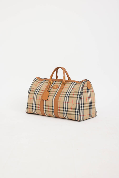 Burberry Haymarket Check Duffle Bag