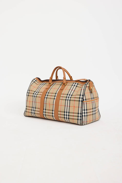 Burberry Haymarket Check Duffle Bag