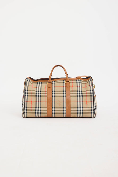 Burberry Haymarket Check Duffle Bag