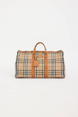 Burberry Haymarket Check Duffle Bag