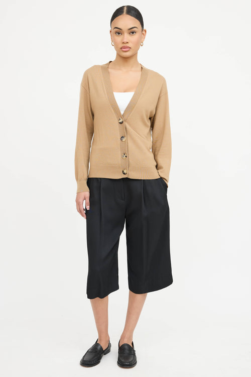 Burberry Wool Elbow Patch Cardigan