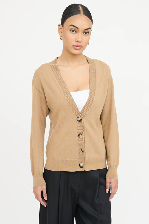 Burberry Wool Elbow Patch Cardigan