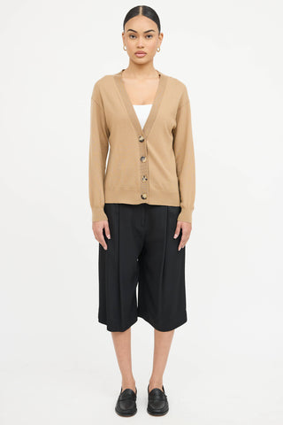Burberry Wool Elbow Patch Cardigan
