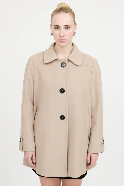 BurberryWool Button Jacket