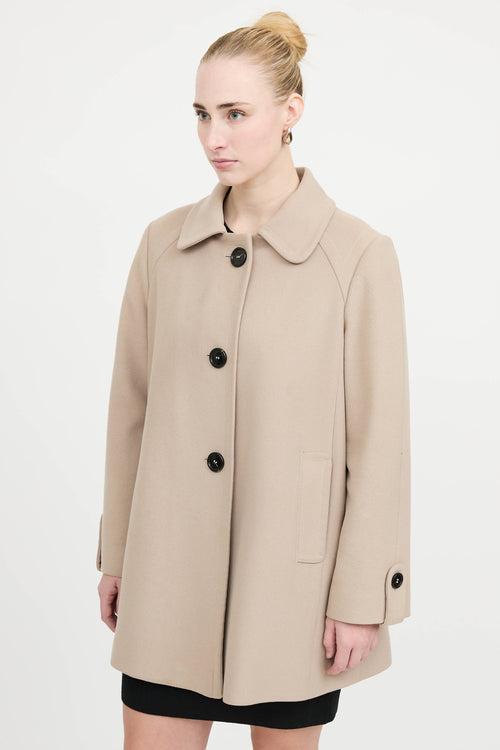 BurberryWool Button Jacket