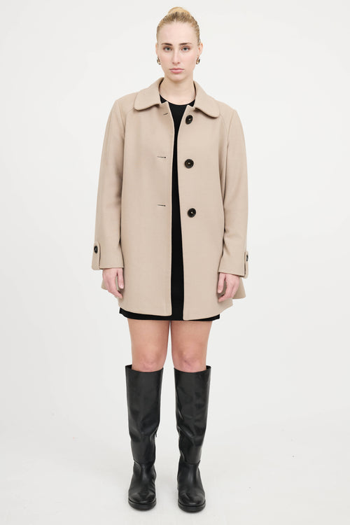 BurberryWool Button Jacket