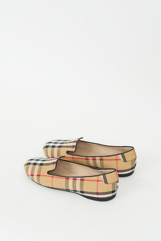 Burberry Beige & Multi House Check Flat