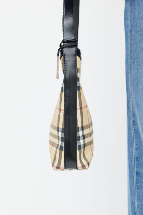 Burberry Beige & Multicolour House Check Tote