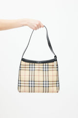 Burberry Beige & Multicolour House Check Tote