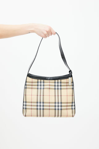 Burberry Beige & Multicolour House Check Tote