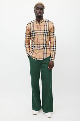 Burberry Beige & Multicolour Nova Check Shirt