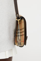 Burberry Beige Nova Check Messenger Bag