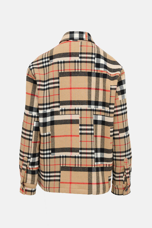 Burberry Patchwork Check Shirt Jacket