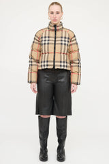 Burberry Check Puffer Jacket