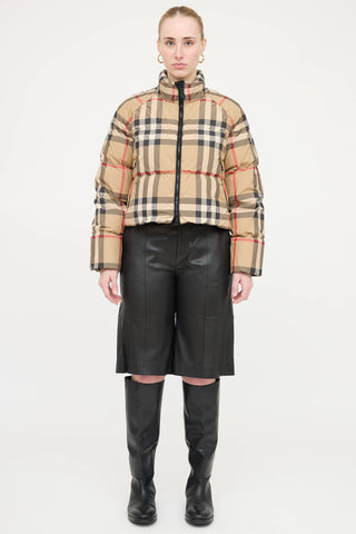 Burberry Check Puffer Jacket