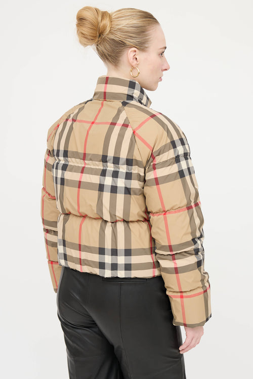 Burberry Check Puffer Jacket