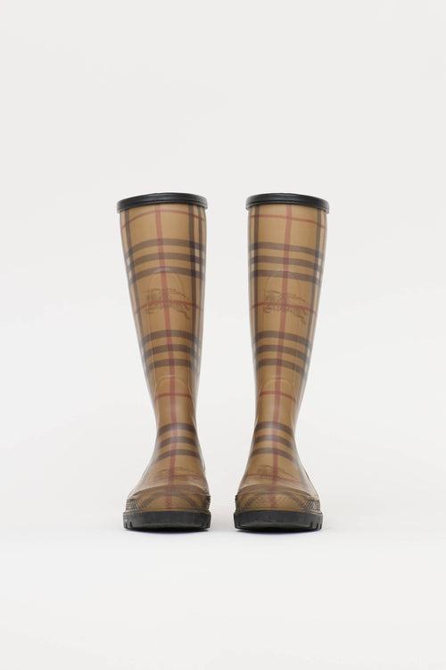 Burberry Haymarket Rain Boot