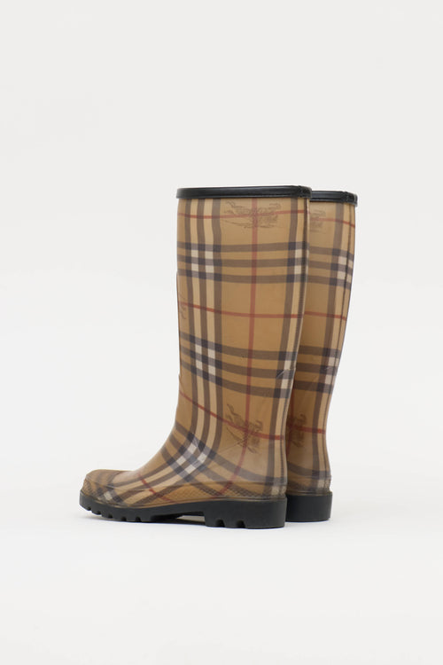 Burberry Haymarket Rain Boot