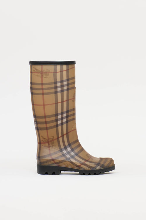 Burberry Haymarket Rain Boot