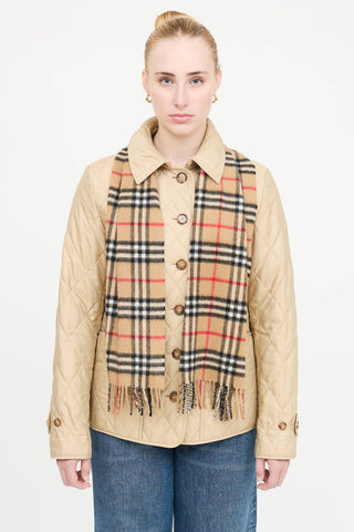 Burberry Cashmere House Check Scarf