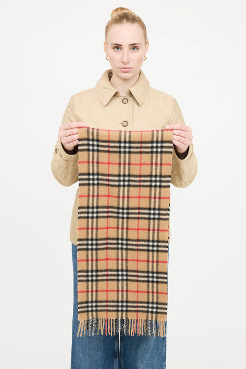 Burberry Cashmere House Check Scarf