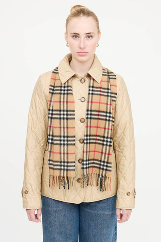 Burberry Cashmere House Check Scarf