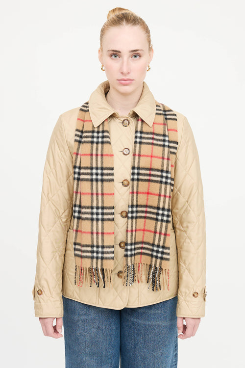 Burberry Cashmere House Check Scarf