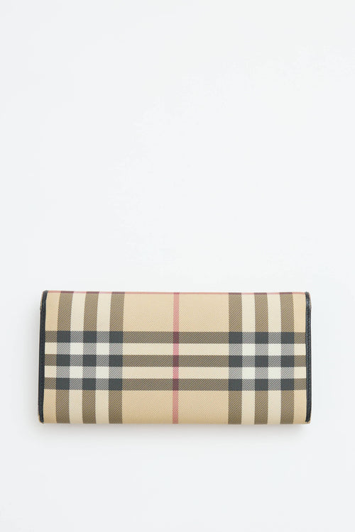 Burberry Nova Check Long Wallet