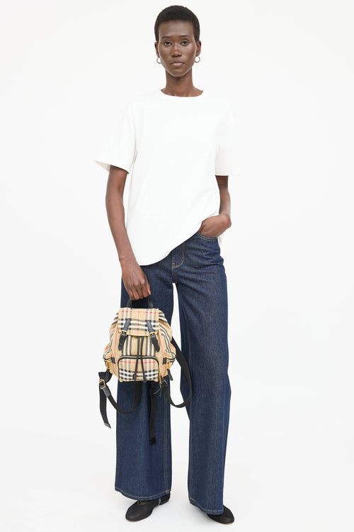 Nylon Vintage Check Backpack