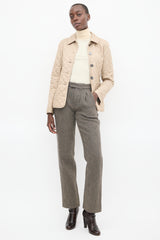 Burberry Beige Quilted Jacket