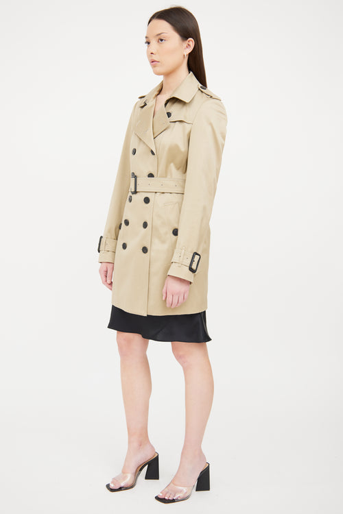 Burberry Beige Double Breasted Trench