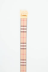 Burberry Reversible Check TB Belt