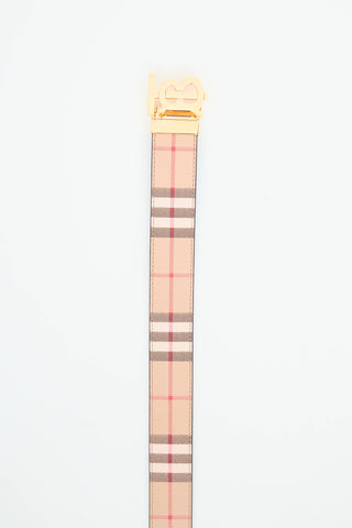 Burberry Reversible Check TB Belt