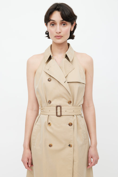 Burberry Beige Trench Belted Dress