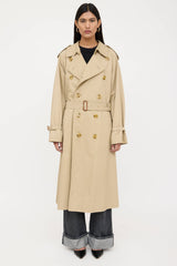 Burberry Double Breasted Belted Trench Coat