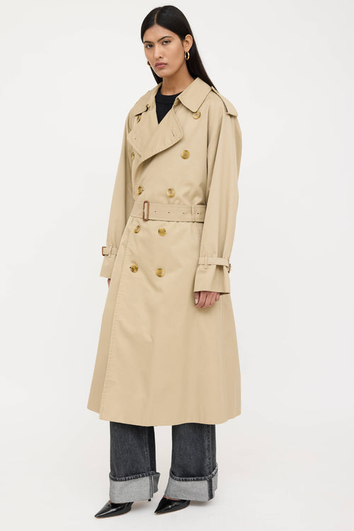 Double Breasted Belted Trench Coat