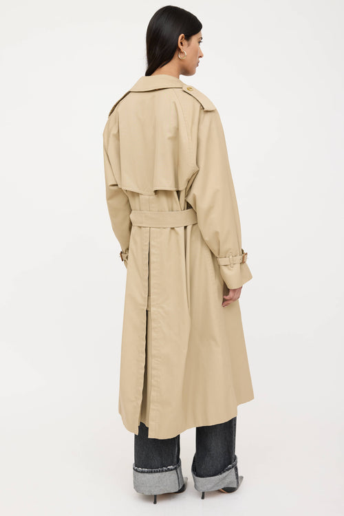 Double Breasted Belted Trench Coat