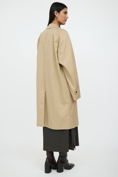 BurberryBeige Button Trench Coat