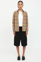 BurberryVintage Check Button Up Top