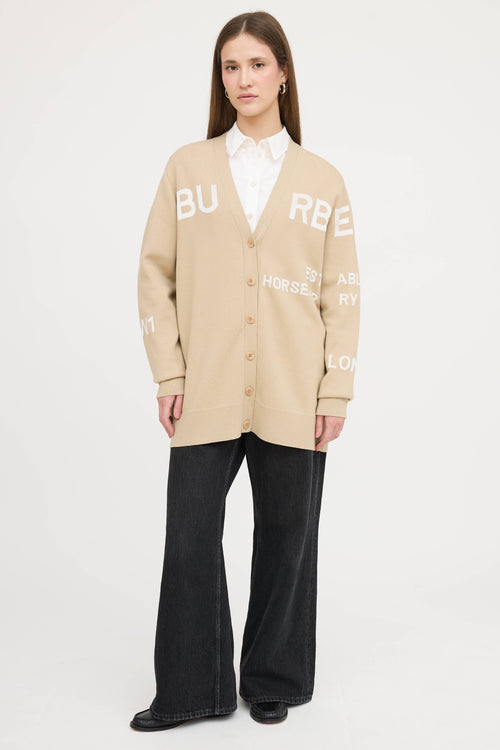 Burberry Horseferry Printed Cardigan