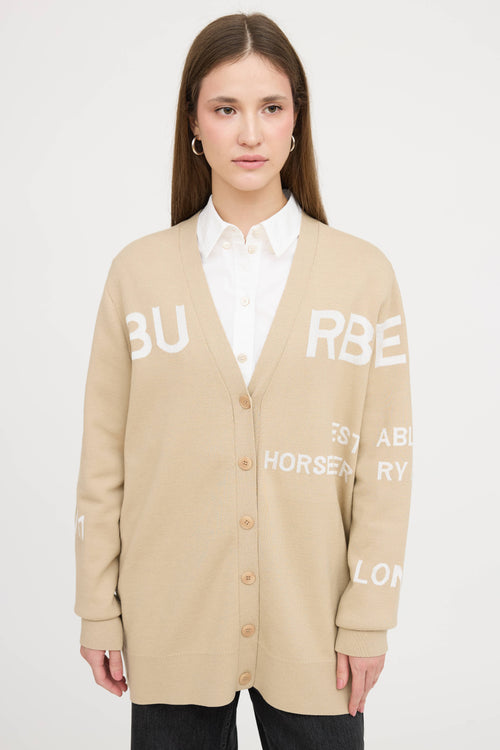 Burberry Horseferry Printed Cardigan