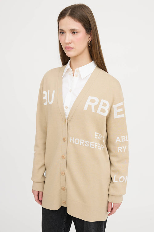 Burberry Horseferry Printed Cardigan