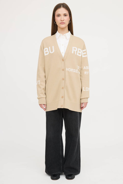 Burberry Horseferry Printed Cardigan