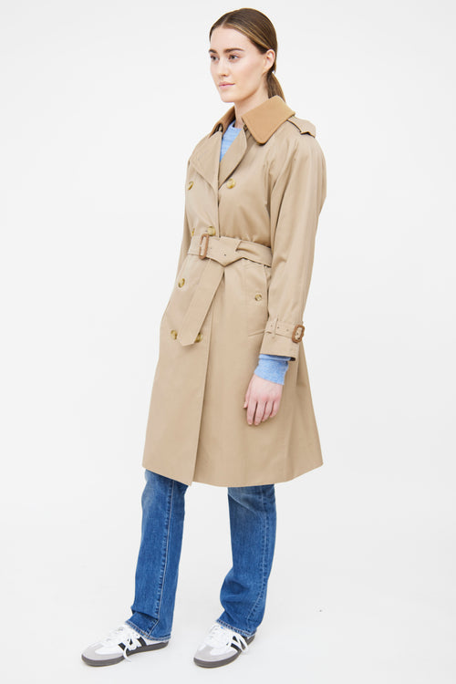Burberry Beige Lined Trench Coat