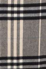 Burberry Black & Beige Cashmere Nova Check Fringe Scarf