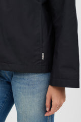 Burberry Black & Beige Hooded Nylon Jacket