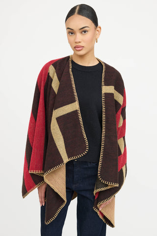 Burberry Cashmere Check Shawl