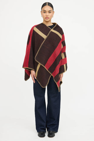 Burberry Cashmere Check Shawl